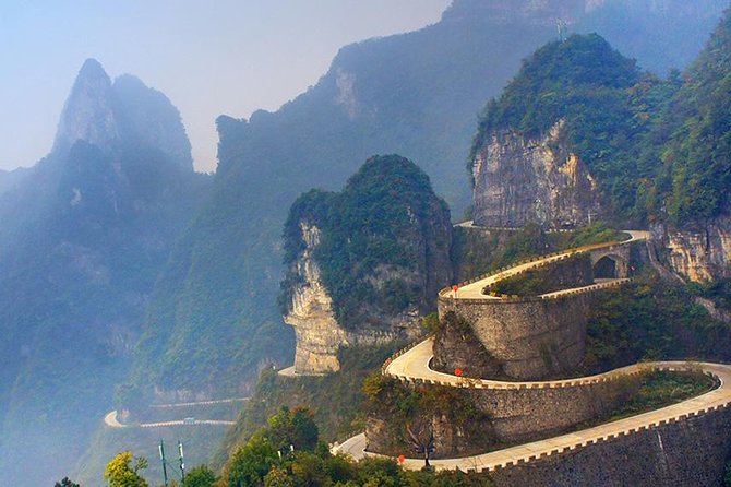 1-Day Private Tour to Tianmen Mountain & Glass Walk & Night Light - Night Light Show and 72 Tujia Stilted Buildings in the evening