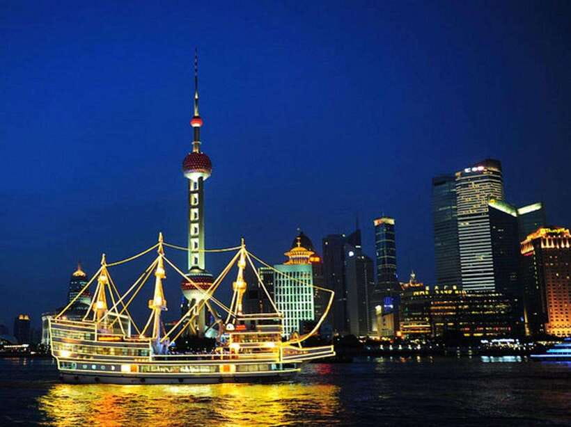 Amazing Shanghai Night Lights:River Cruise &Private Transfer - The Bund after dark: why this spot works so well by boat