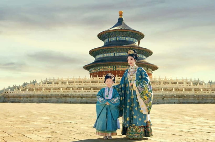 Beijing Traditional Hanfu Experience & Photoshoot for Groups - Meeting at Jinyu Hutong Station Exit C: the easiest way to start