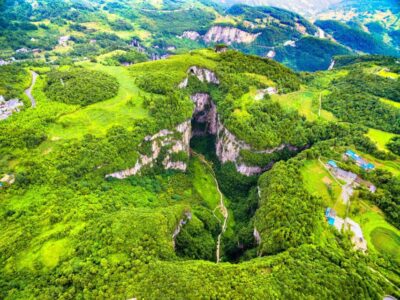 Chongqing: Private Day Tour to Wulong Karst Geological Park - Fairy Mountain National Forest Park: pastures, sheep, and the feel of “up top”