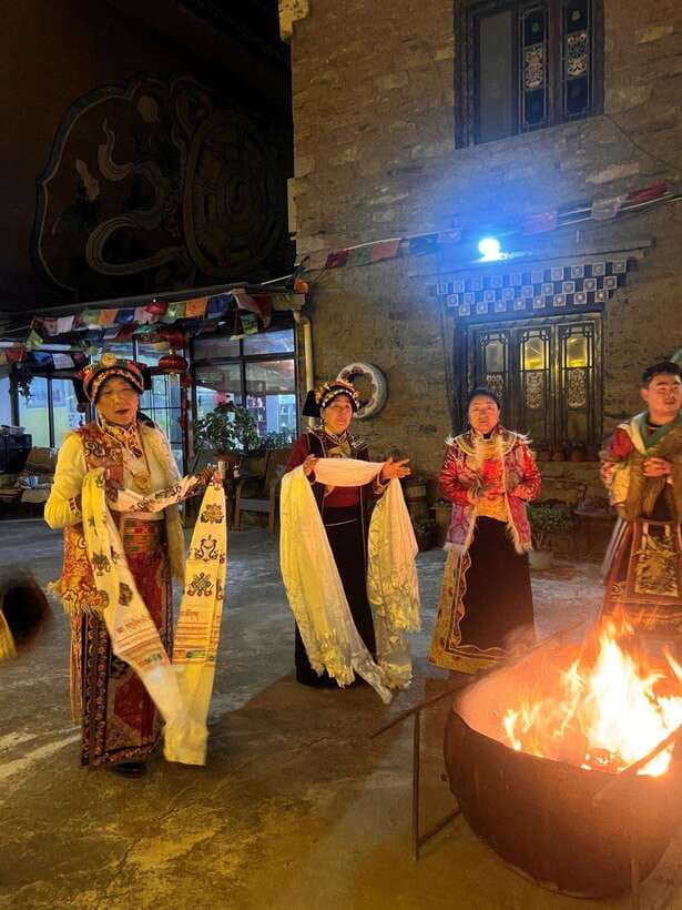 From Chengdu: Tibetan Village Live as a Tibetan Day Tour - Cobblestones, prayer flags, and Mani stone walls you can actually walk through