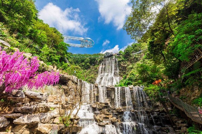 Glass Bridge Waterfall Ravine Underground River Cave Private Tour - Jinlong Cave of Qingyuan: the underground river experience