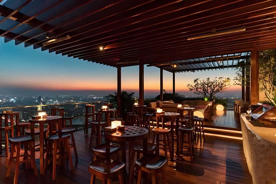 GuangZhou: 70 Floor RoofTop openair Bar, Sunset & Light Show - Key points to know before you go