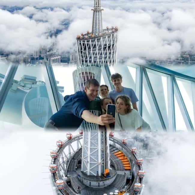 Guangzhou Tower 433m White Cloud Observatory - 433 meters up at Canton Tower: what the White Cloud Observatory really is