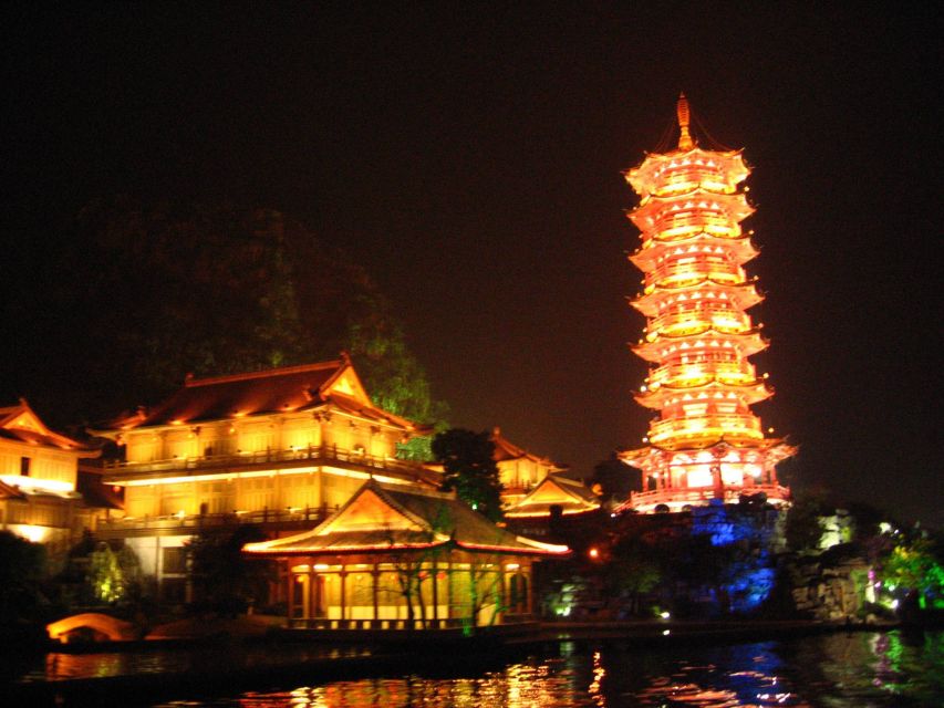 Guilin: Four Lakes Night Cruise with Round-trip Transfer - Two Route Options: Four Lakes Only vs Four Lakes and Two Rivers