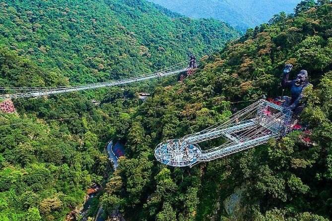 Gulong Gorge Glass Bridge and Underground River Cave Private Tour - Gulong Gorge glass walkway, glass bridge, and the 72-meter UFO platform