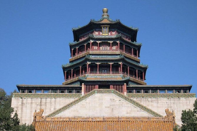 Private Half Day Tour to Beijing Panda House and Summer Palace - Olympic Village sights: Birds’ Nest and Water Cube from the road