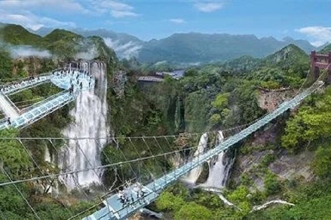 Skywalk Glass Bridge Waterfall Mountain Ancient Cave Private Tour - Cave Fairyland: jungle paths plus an underground river boat