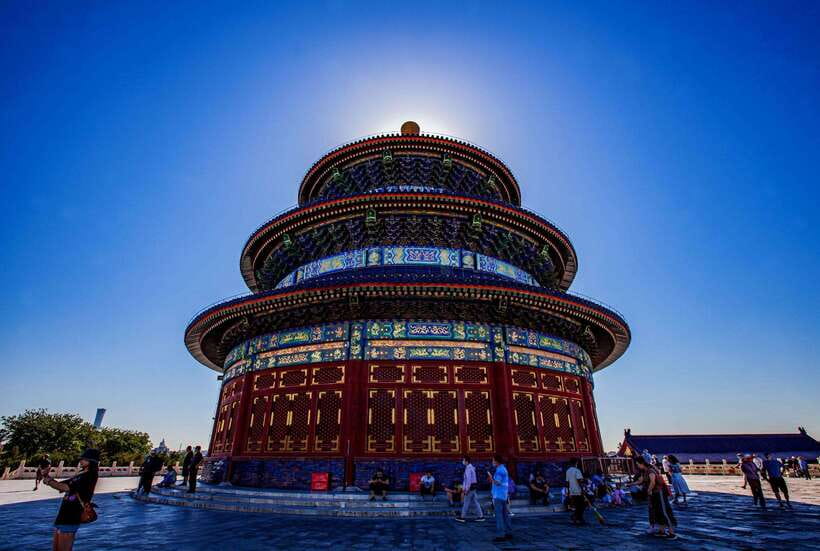 Temple Of Heaven Entrance Ticket Booking-Different Option - From Metro Line 5 to the east gate in about a minute
