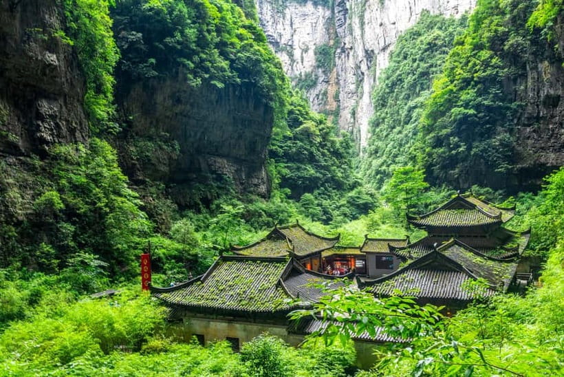 TianSheng Three Bridges + Longshui Gorge/Fairy Mountain - The quick stop at Wujiang Gallery Scenic Viewpoint