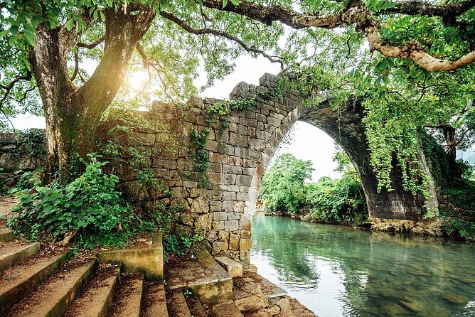 Xianggong Hill Cormorant fishing show Fuli ancient bridge DayTour - Xianggong Mountain: panoramic views with real height behind them