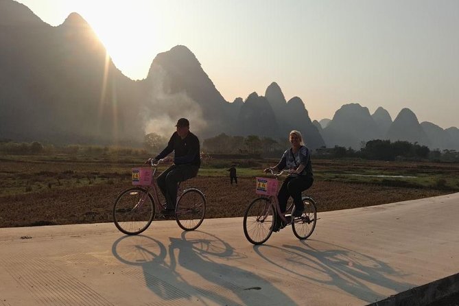 Yangshuo Classic Private Day Tour - Stop 1: Yulong River Bike Through Rice Fields and Mountain Views